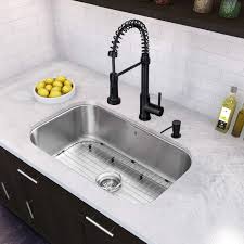 Stainless Steel Kitchen Sink & Faucet